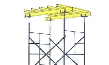 					    						    	Modelo de escoramento próprio para grandes estruturas e grandes alturas, como lajes de edifícios.				    						    						  	
					  	
					  	
					  	
					  	